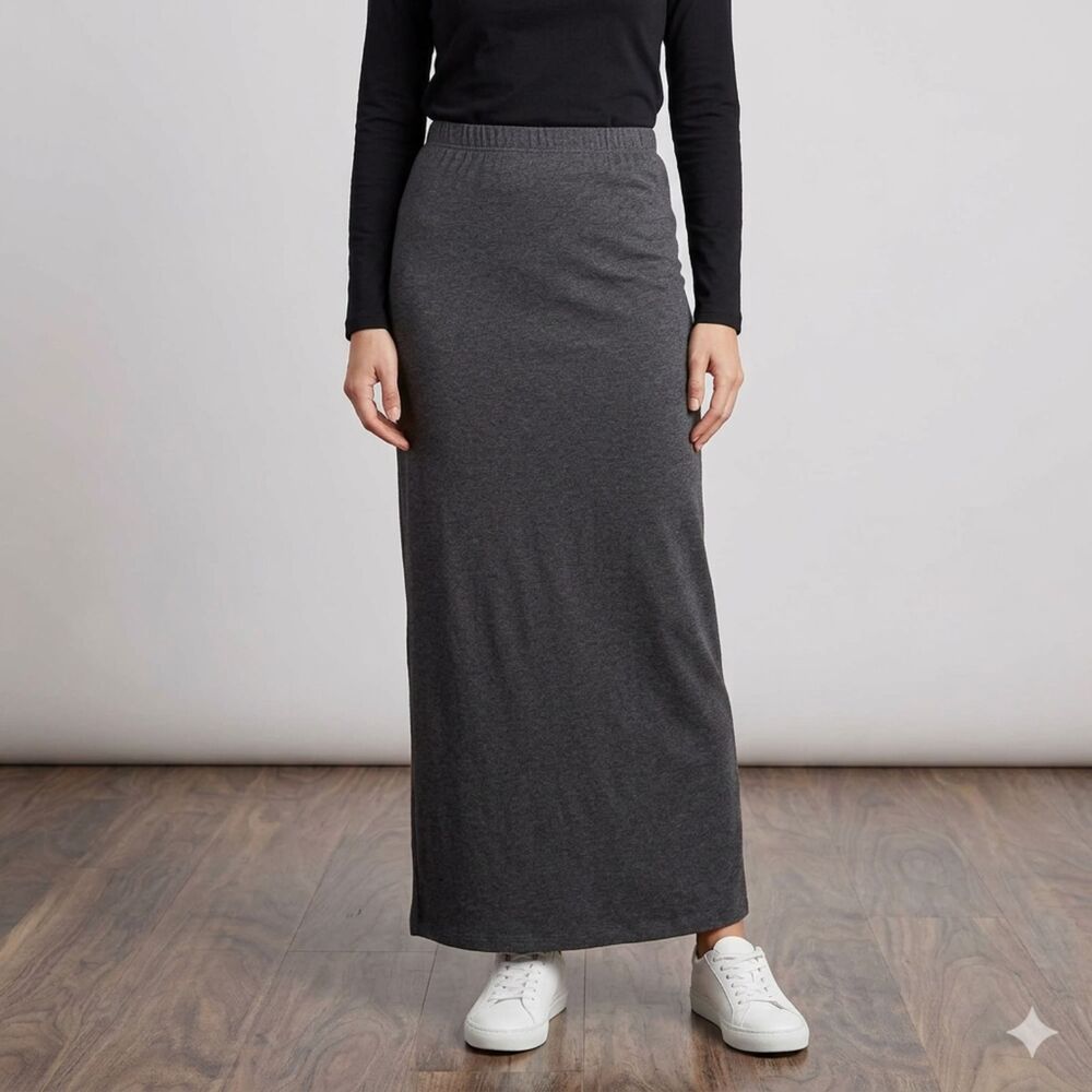 Willi Smith Vintage Gray Maxi Skirt